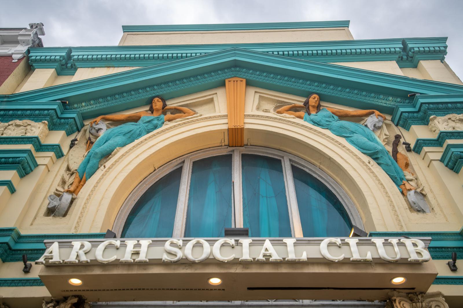 The Arch Social Club is an anchor organization of the Black Arts & Entertainment District running along Pennsylvania Avenue in Baltimore City. Photo by Edwin Remsberg Photographs.