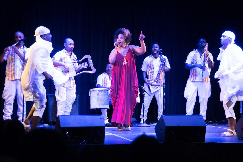 Ethiopian traditional music and dance group Yebahil Dankira Buden performing at Creative Alliance in 2016. Photo by Edwin Remsberg Photographs.