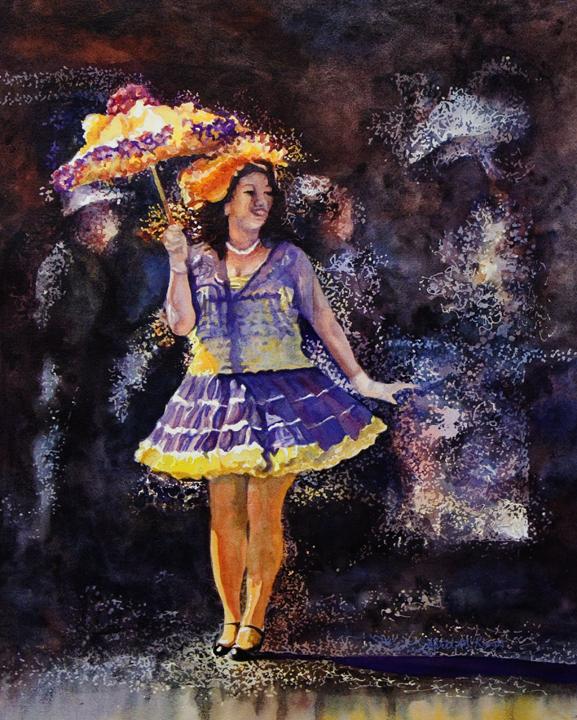 Capturing the energy and excitement of a parade in the French Quarter of New Orleans.