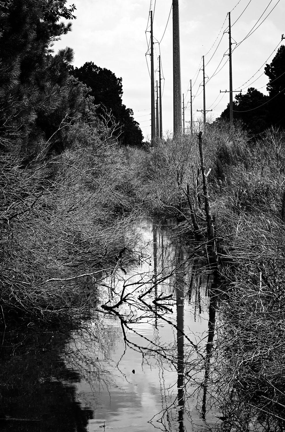 Series of large format black and white photographs, archival giclee prints.