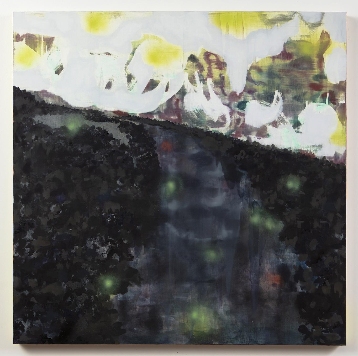 Landscape painting based on research travels to Iceland.
